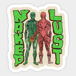 Skinned naked lust Sticker